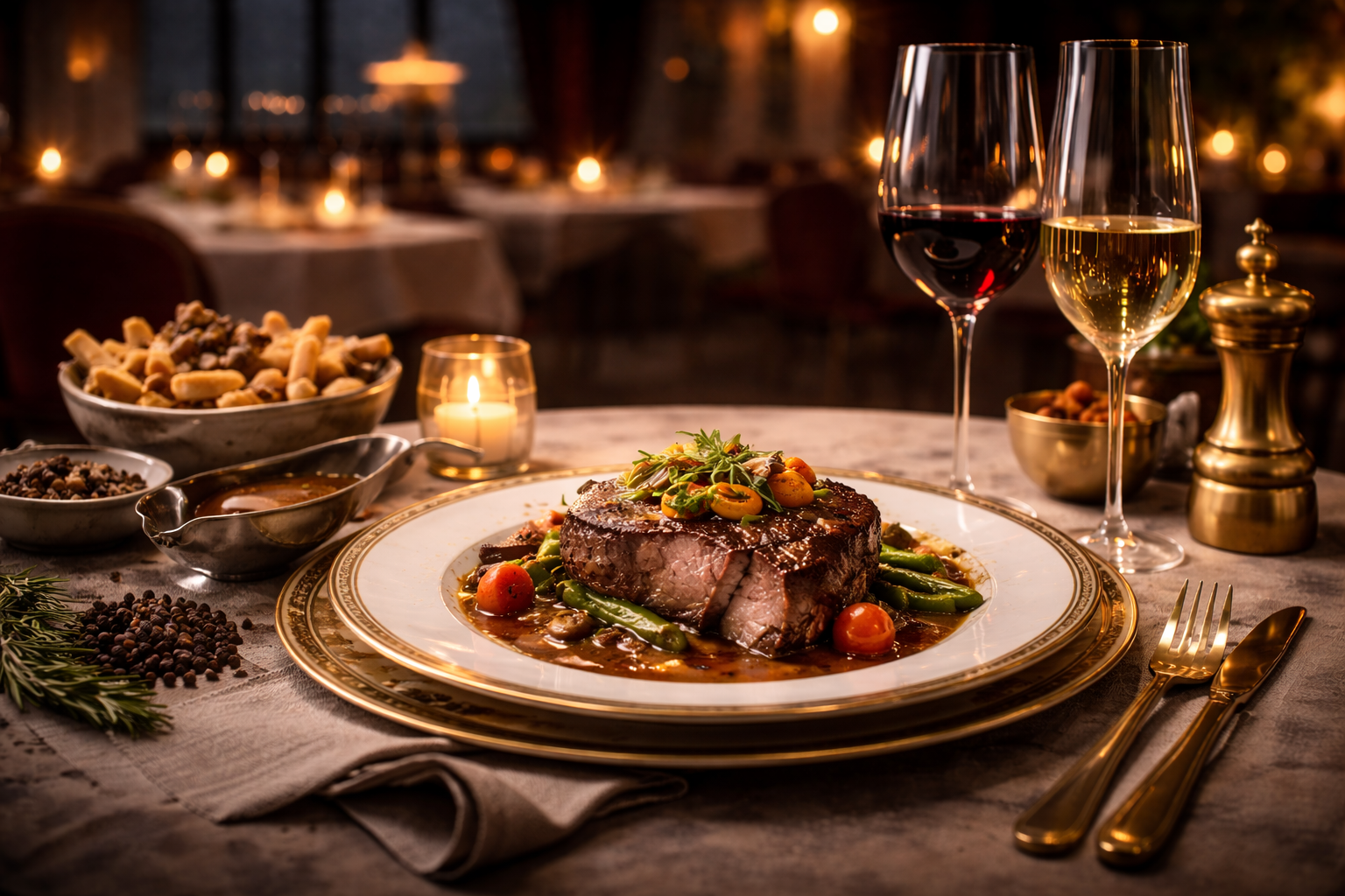 Présentation d'un plat